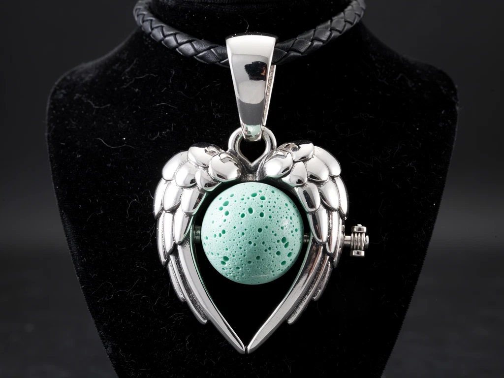 Aromatherapy Necklace - "Angel Wings"